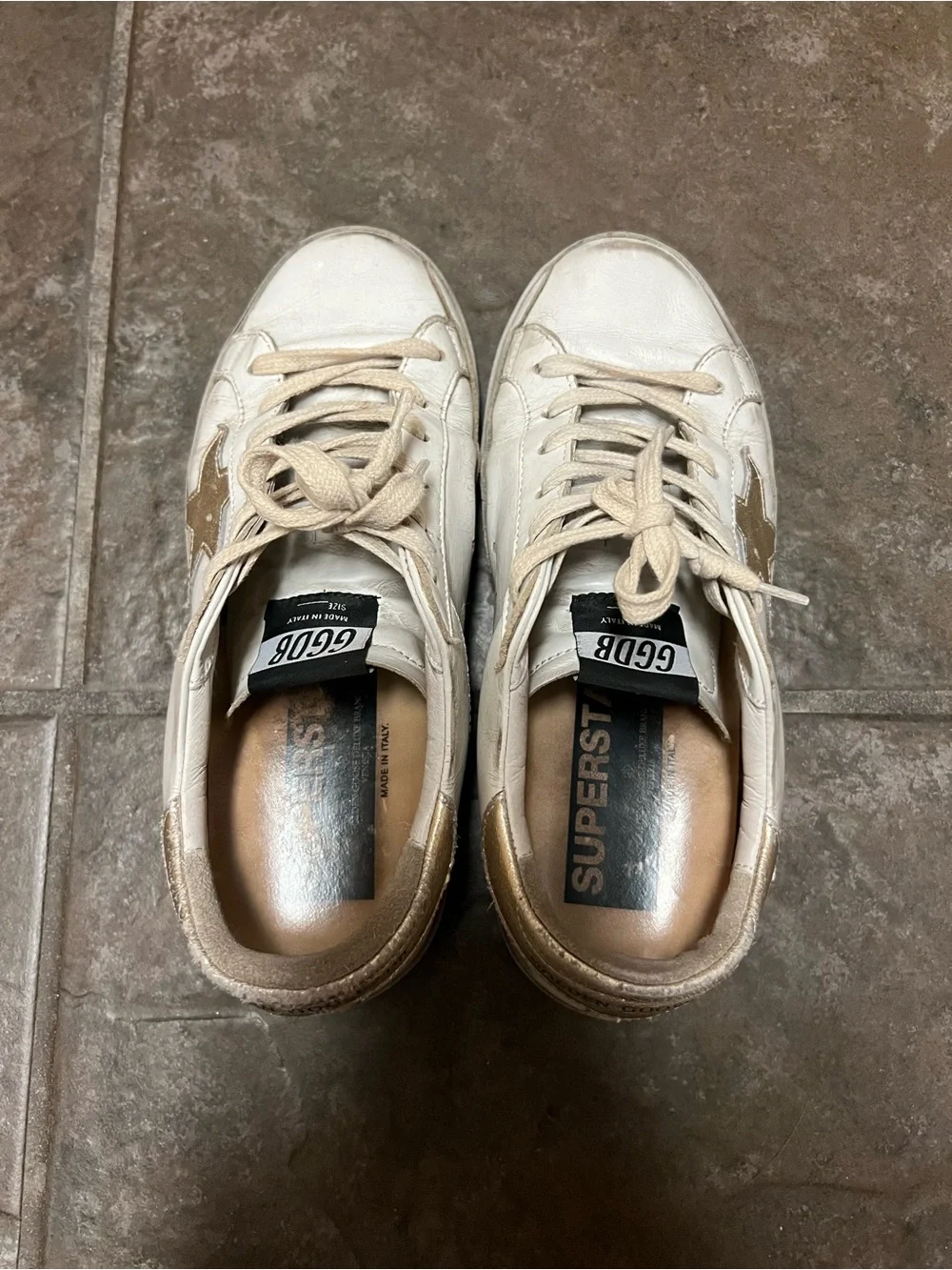 Golden Goose Gold Super Star Sneakers